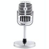 thumbnail of Microphone Classique Argent 3.5mm Câble 2.2m Hauteur 15cm Réponse 30-16000Hz YONIS