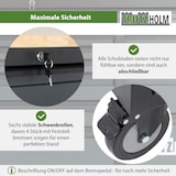 thumbnail of Werkstattwagen Deluxe XXL Anthrazit unbestückt 160 x 91 cm 20 Schubladen Werkbank Sideboard