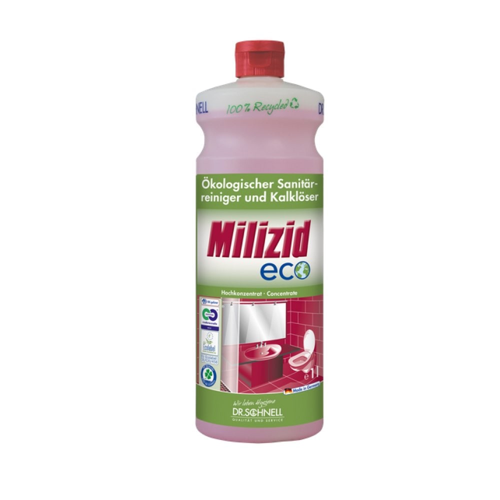Dr. Schnell MILIZID eco Sanitärreiniger Hochkonzentrat – 1 Liter Flasche