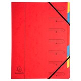 thumbnail of Exacompta Ordnungsmappe aus Manilakarton 400g/qm geheftet mit 7 Fächern und Gummizug, für Format DIN A4