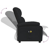 thumbnail of vidaXL Massagesessel Elektrisch Schwarz Stoff