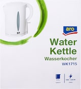 thumbnail of aro Hervidor WK1715, plástico, 21.85 x 12.7 x 23.85 cm, 1.7 L, 2200 W, elemento calefactor sumergido, apagado automático, interruptor con luz, blanco