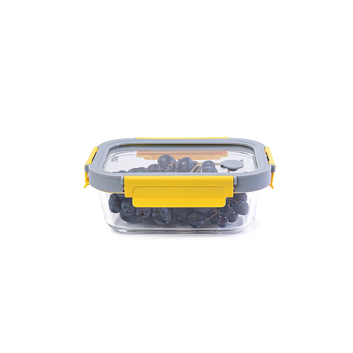 PIKA - Boite alimentaire 640ml en verre et couvercle en verre trempé - Hermétique, Compatible au micro-ondes, four, congélateur - GlassShock