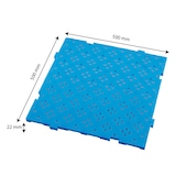 thumbnail of GILAC Caillebotis HACCP 500x500 épaisseur 22 mm - - L - Bleu G402010