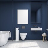 thumbnail of Relaxdays Toilettenpapierhalter stehend, schmal, für 5 Ersatzrollen, Bad Seitenschrank, MDF, HBT 78,5 x 20 x 18 cm, weiß