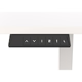 thumbnail of SIGMA Bureau, spaanplaat, 1200 x 600 mm, twee tafelbladen, handmatig in hoogte verstelbaar, wit