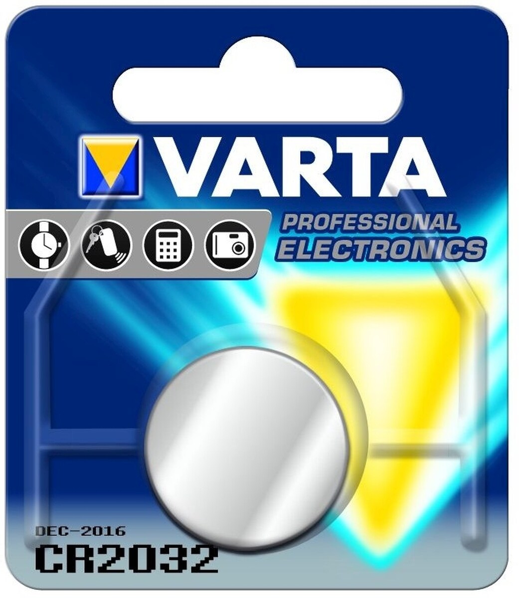 Varta Knopfzelle CR2032 3V 230mAh Packung mit 10 Stück