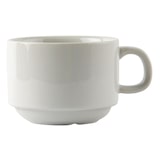 thumbnail of Lot de 24 tasses empilables 200 ml, en porcelaine blanche