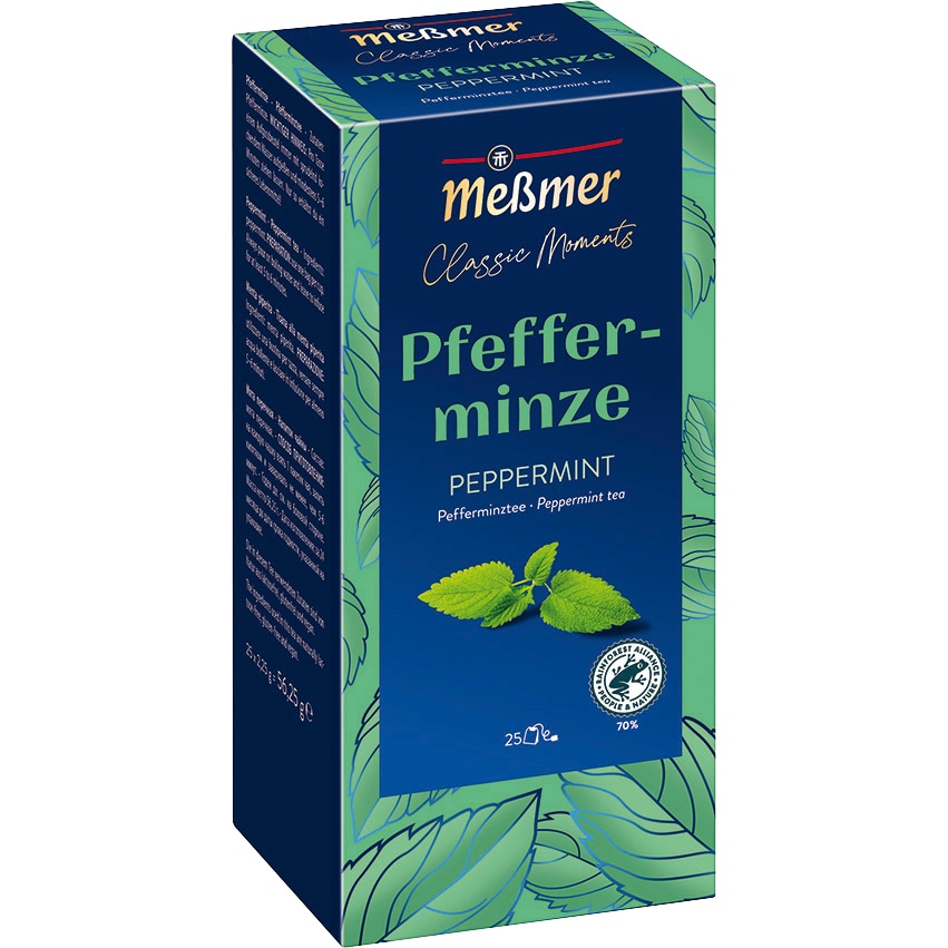 Meßmer Classic Moments Kräutertee Pfefferminze 25 Teebeutel (56 g)