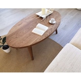 thumbnail of Ócrea Mesa de centro oval em carvalho - 01345CL