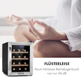thumbnail of Klarstein Reserva 12 Uno Weinkühlschrank 12 Flaschen 31 Liter Edelstahl Edelstahl