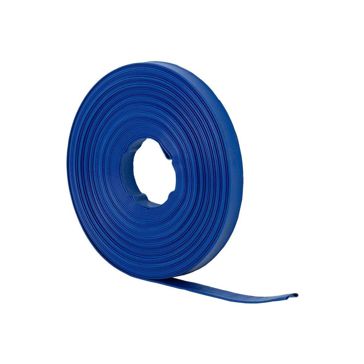 hillvert - Platte slang - 1 1/2" - 50 m - 0 - 7 bar - met stof versterkt