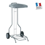 thumbnail of Tournus-afvalzakhouder met deksel op wielen voor zakken van 100 - 130 liter  Afmetingen b x d x h: 450 x 535 x 900 mm