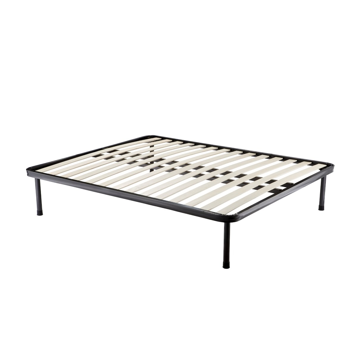 Dmora Doppelbettgestell Olga, 14 orthopädischer Lattenrost, 100% Made in Italy, 160x190x30 cm