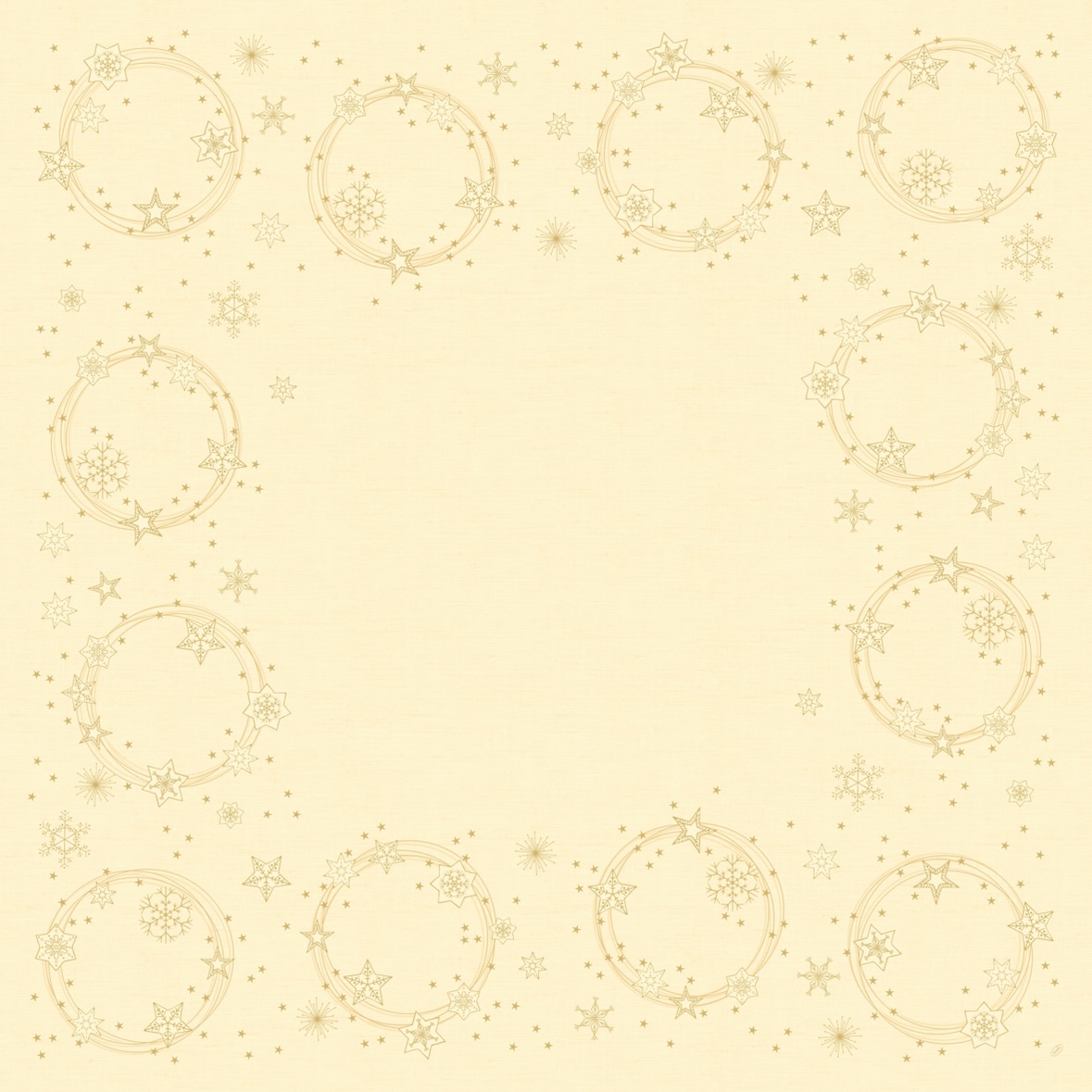 DUNI Mitteldecke Dunicel 84 x 84 cm Star Shine Cream