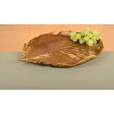 thumbnail of Coupe décorative feuille dorée 38x29.5x4cm