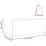 thumbnail of vidaXL Hoes voor tuinmeubelen Zwart 240 x 110 x 70 cm 210D