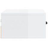 thumbnail of Tables de chevet murales 2 pcs Blanc brillant 35x35x20 cm