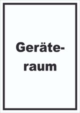 thumbnail of Geräteraum Schild mit Text Schuppen hochkant A1 (594x841mm)