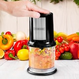 thumbnail of Kitchencook - Mini Hachoir électrique 500ml - 2 Lames En Acier Inoxydable - Bol Gradué - Vitesse Rotation 27000trs/min