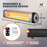 thumbnail of Heizstrahler MZH2501 Silber