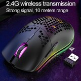 thumbnail of Souris Gaming Sans Fil RGB Légère Avec Batterie Longue Durée Bleu YONIS