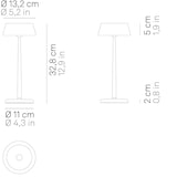 thumbnail of Zafferano Sister Light Wi-fi Lampada a led smart da tavolo Bianco Perlato ricaricabile e dimmerabile