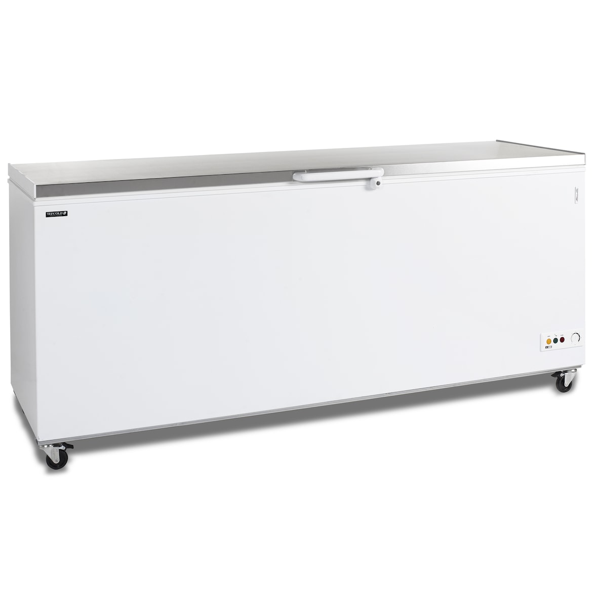 TEFCOLD Congelador para helados CF700S SL TEFCOLD, acero y vidrio, refrigeración profesional, Blanco