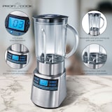 thumbnail of Proficook UM 1006 Frullatore, Vaso di Vetro da 1,8 litri, 5 Velocità+TURBO, Funzione Tritaghiaccio, 1200W, Argento