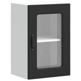 thumbnail of vidaXL Küchen-Hängeschrank mit Glastür Kalmar Schwarz Holzwerkstoff