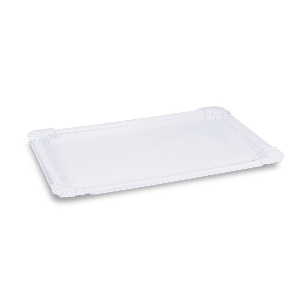 125x BIONATURE Pappteller aus Frischfaser 19 x 33 cm fettdicht weiß