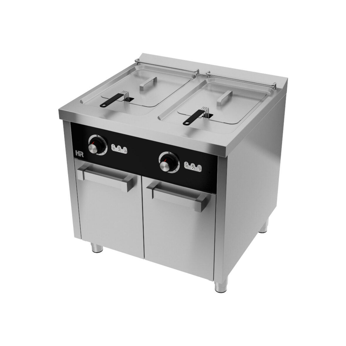 HR FAINCA Friteuse 15l+15l triphasée série 750 sur placard - 800x750x870 - 24KW FD15L15L12T750E