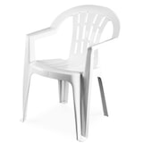 thumbnail of Sillón de plastico CB blanco con brazos uso solo exterior
