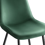 thumbnail of tectake Lot de 8 chaises Rembourrées aspect velours Ergonomique vert foncé - 404932