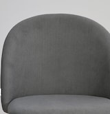 thumbnail of Set aus 2 Innenstühlen aus Cordsamt mit Metallbeinen, gepolstert, ideal für Küche, Esszimmer, Bar oder Restaurant – Sara – Mittelgrau/Taupe