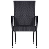 thumbnail of Helloshop26 - Conjunto de comedor de jardín exterior negro de 3 piezas 02_0013673