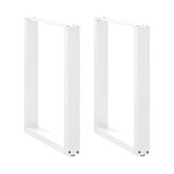 thumbnail of Helloshop26 - Juego de 2 patas para mesa de comedor en forma de U 70 x 72 cm estructura robusta diseño moderno acero blanco 02_0057425