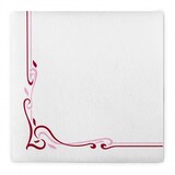 thumbnail of MANK Serviette Airlaid Colour Line in Bordeaux, 40 x 40 cm, 50 Stück - Randbordüre Ornamente