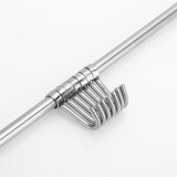 thumbnail of Intirilife Hängeleiste für die Küche aus Edelstahl mit 7 Haken zum Bohren - 39.6 x 3.4 x 2.2 cm Küchen Reling Hakenleiste Küchenstange Wandhalterung