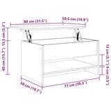 thumbnail of vidaXL Couchtisch Räuchereiche 80x50x40 cm Holzwerkstoff
