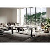 thumbnail of Ausziehbarer Tisch 90 x 120/224 cm, Gestell Flame White Ash Anthrazit