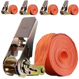 thumbnail of 4 Stück Spanngurte mit Ratsche Zurrgurt 6m 1000kg 1-tlg zur Ladungssicherung