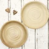 thumbnail of CLAY BEIGE 6er Set Speiseteller Ø27,5cm Steingut beige Essteller Platte groß