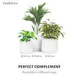 thumbnail of Heusden Blumentopf Polystone pflanzenfreundlich handgemachtWeiß