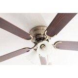 thumbnail of Deckenventilator Kisa Deluxe MA Rosenholz / Walnuss mit Licht 105