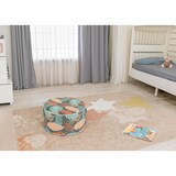 thumbnail of Pouf poggiapiedi gonfiabile interno esterno HWC-G31 spun poly 55x55x29cm foglie