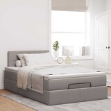 thumbnail of vidaXL Ottoman-Bett mit Matratze Taupe 120x200 cm Stoff
