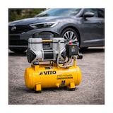 thumbnail of Compressor de ar silencioso 8L isento de óleo 8 bar 1,5 HP / 1,1 kW Inflador elétrico portátil carro VITO