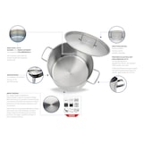 thumbnail of ELO Fleischtopf Profi Cuisine 16 cm, Edelstahl, 1.9 L, induktionsgeeignet, backofenfest