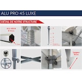 thumbnail of Tente pliante PRO 4x8m pack fenêtres - 6 murs - ALU 45mm/polyester 380g Norme M2 - blanc - FRANCE-BARNUMS